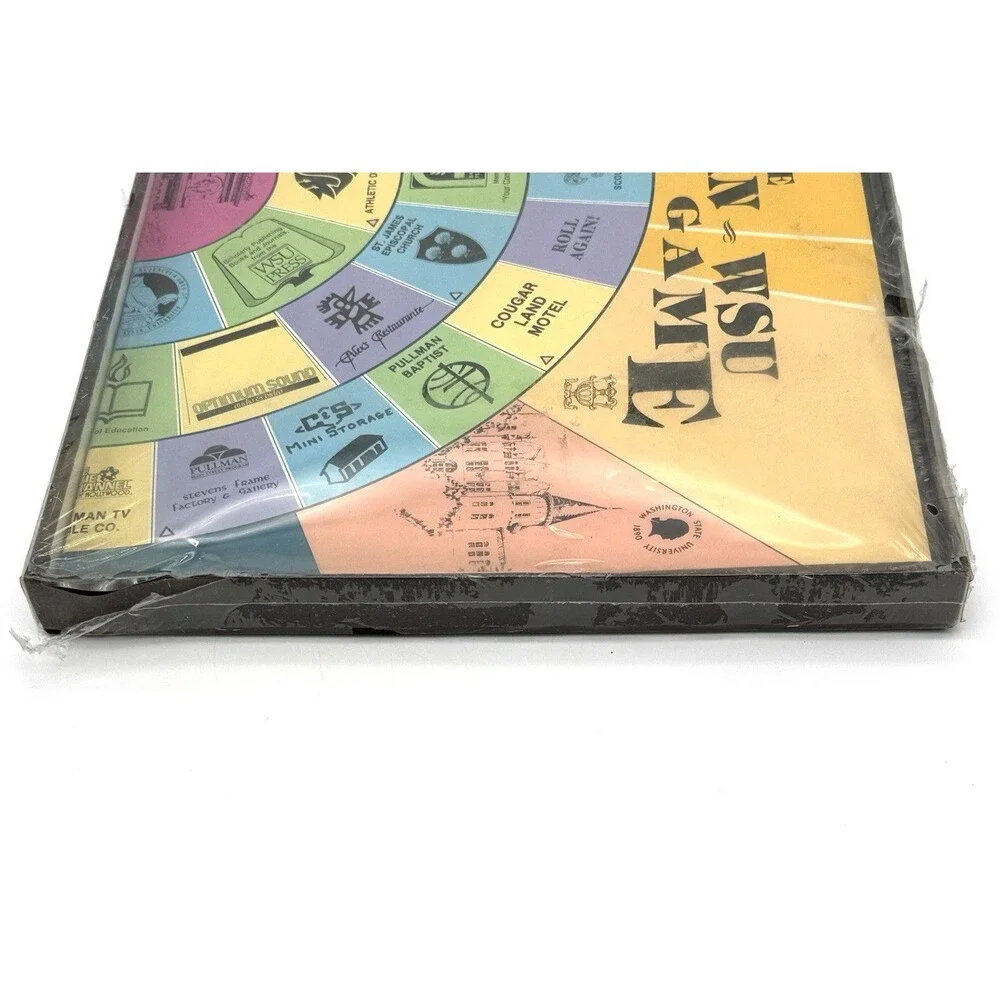 The Pullman Wasington WSU Triva Game - Rare, Vintage 1985 NEW